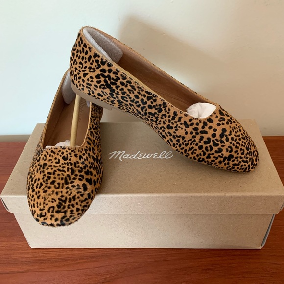 BNIB Madewell Cory Flat in Leopard Calf Hair - Picture 5 of 7